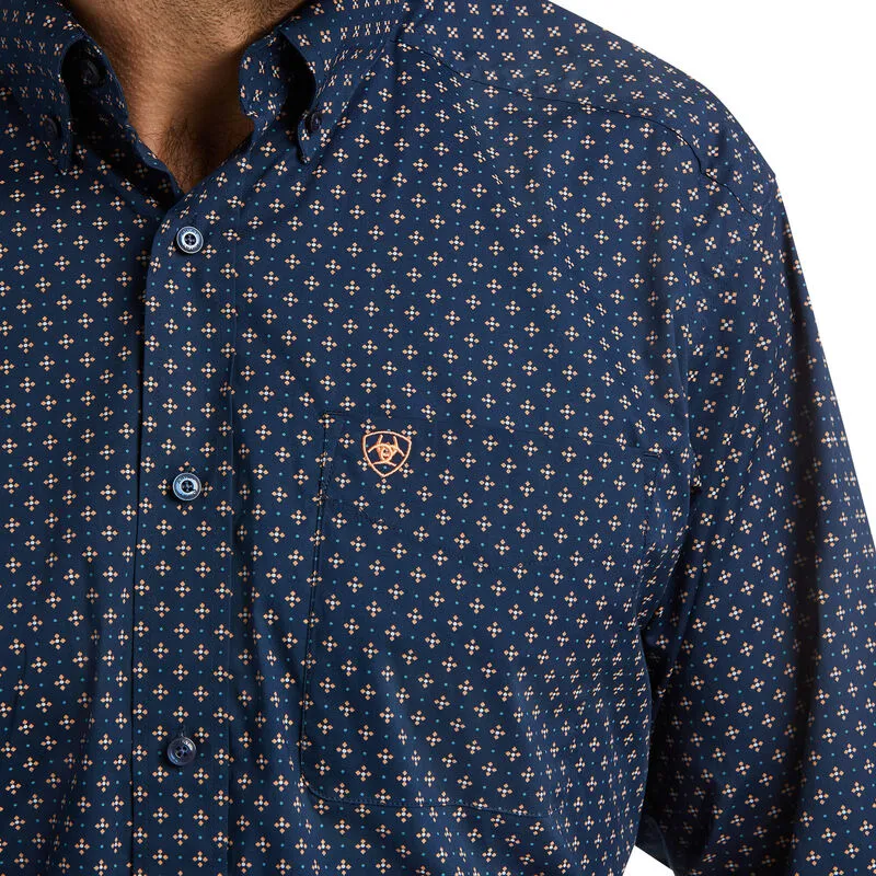 Ariat Pancho Stretch Class Fit Button-Down Shirt - Navy