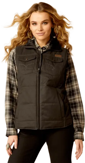 Ariat Women's Black Grizzly Quilted Vest