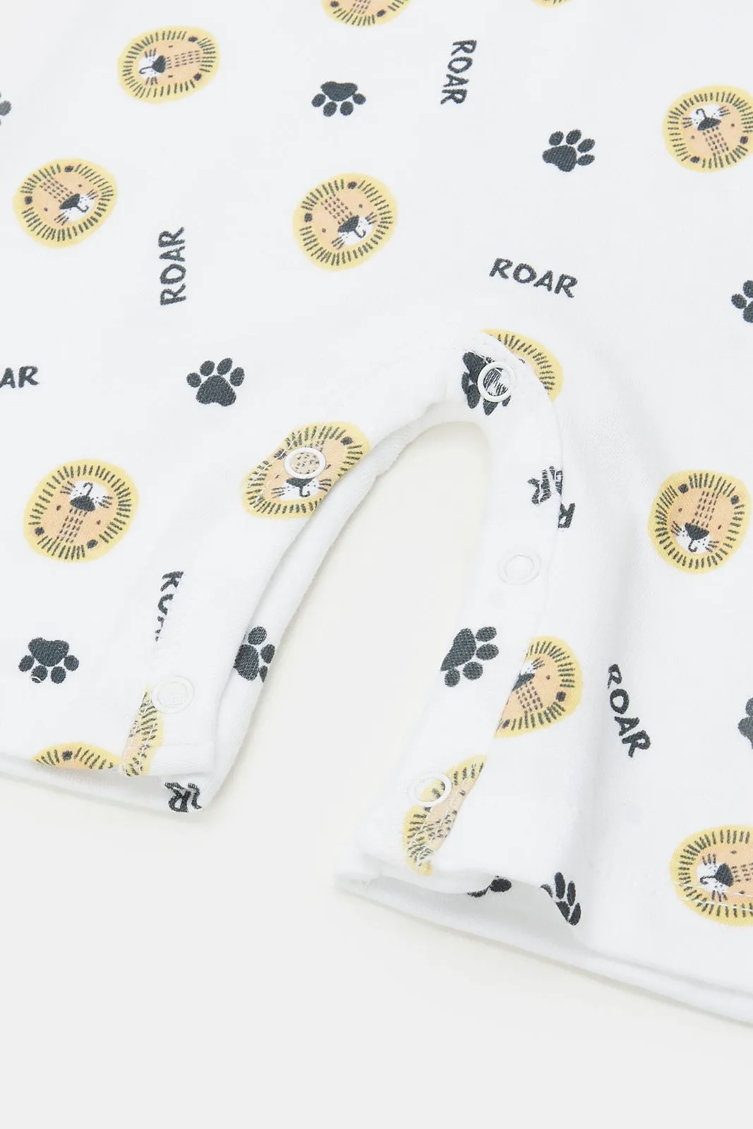 Baby Yellow And White Printed T-Shirt And Dungaree Set (2 Piece)