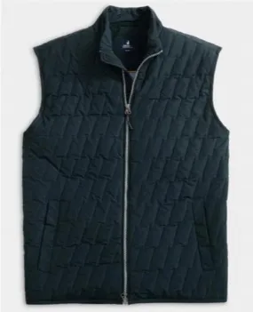 Belfry Quilted Puffer Vest in Black by Johnnie-O