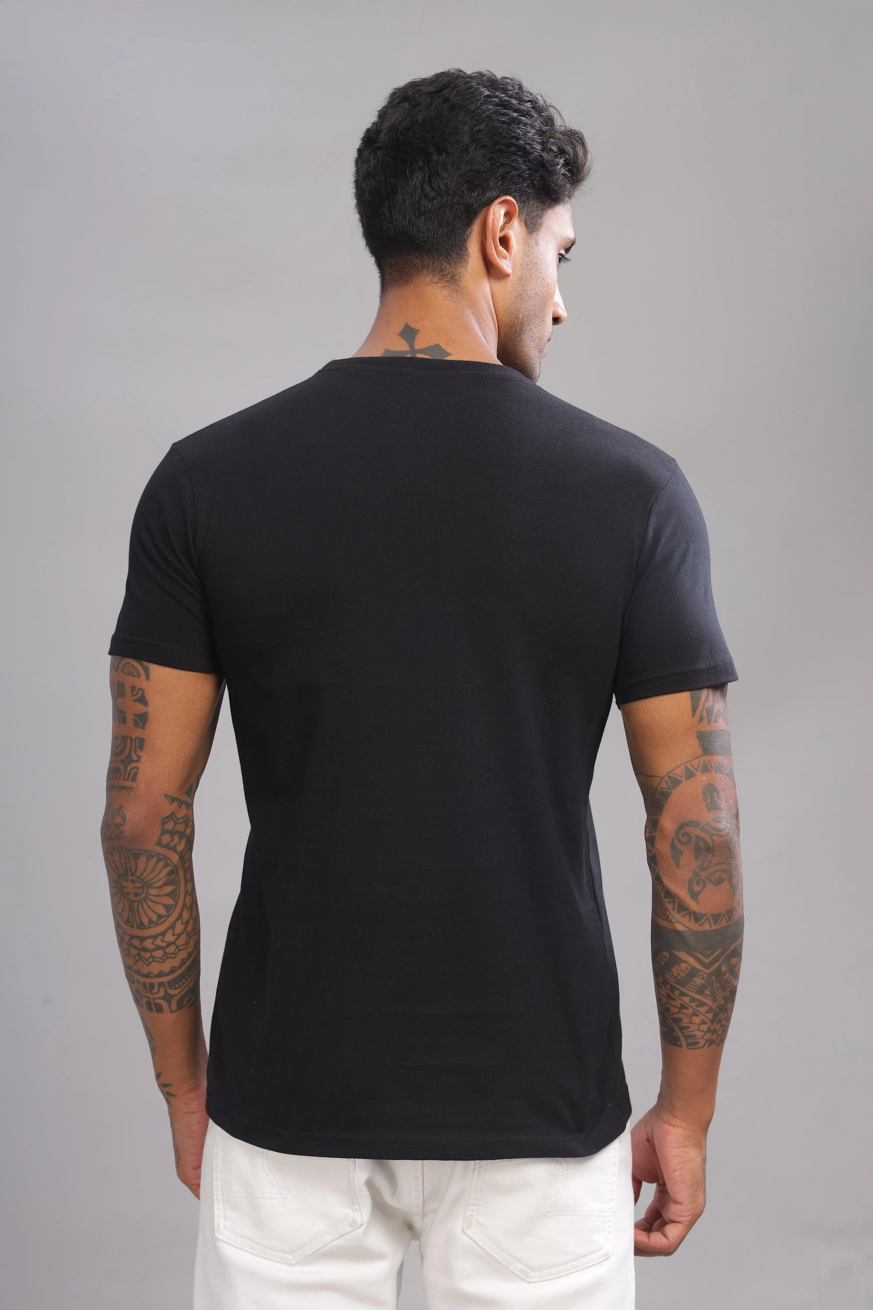 Best Tee - Black Men's Premium Cotton Crew Neck T-Shirts