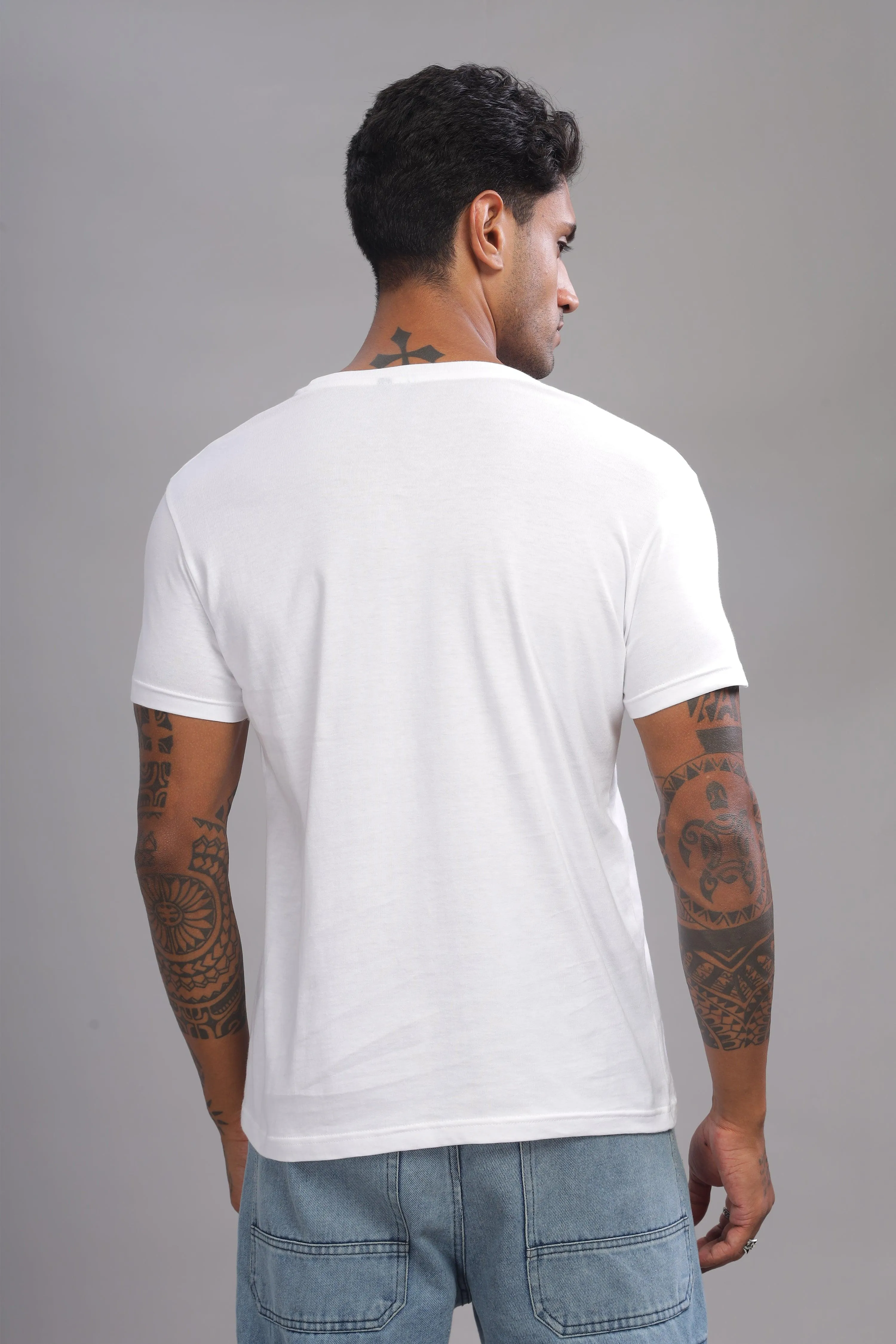 Best Tee - White Men's Premium Cotton Crew Neck T-Shirts