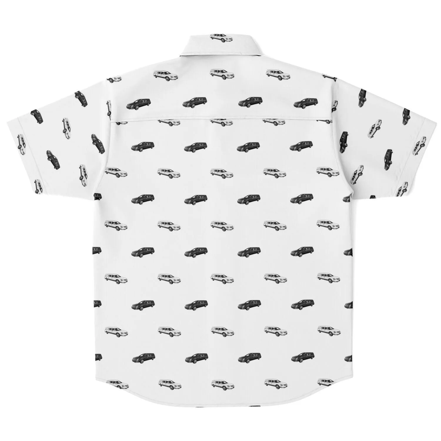 Black & White Hearse - Button Up Tee