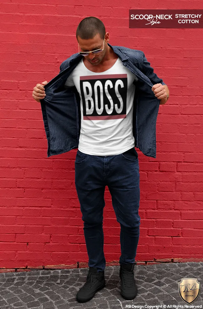 Boss T-shirt Mens Fashion Saying Tee Urban Style Top MD649