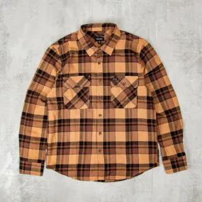 Brixton Bowery L/S Flannel Shirt - Tiger's Eye / Pinecone