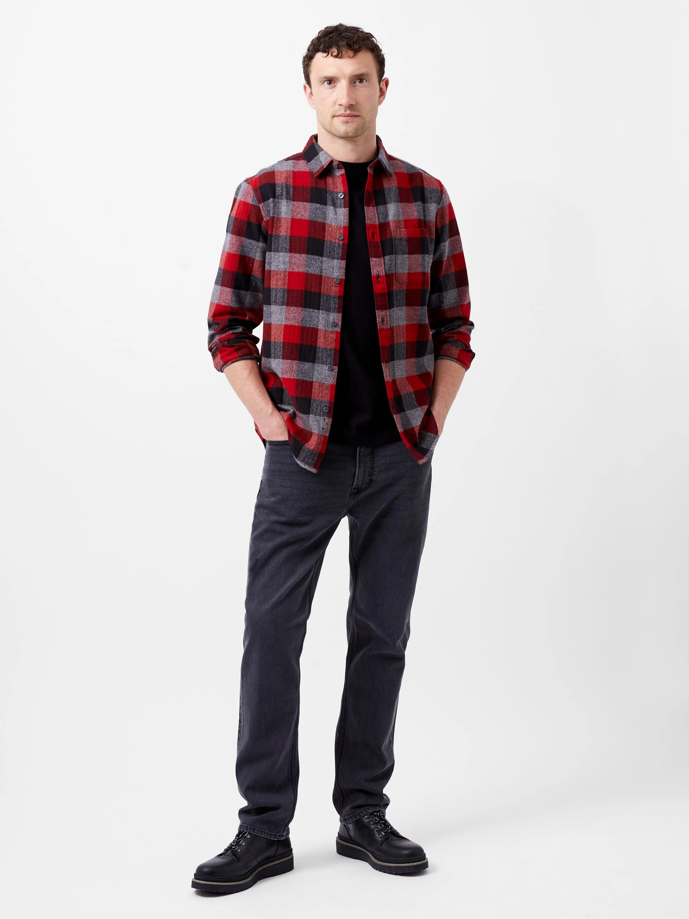 Brushed Flannel Check Shirt