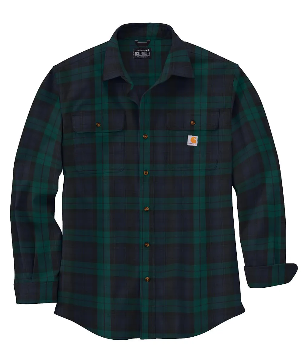 Carhartt Men's Loose Fit Heavyweight Flannel Shirt - Frosted Balsam/Oatmilk