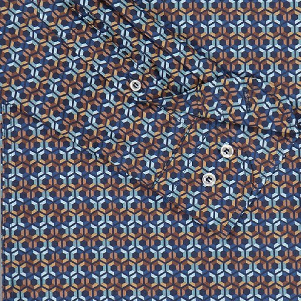 Cotton Twill Printed Shirt 14313036CF