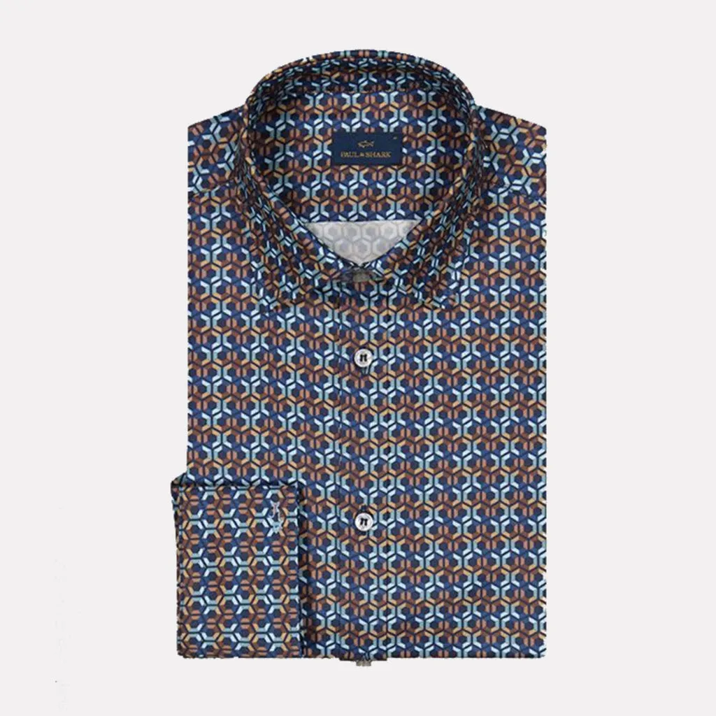 Cotton Twill Printed Shirt 14313036CF