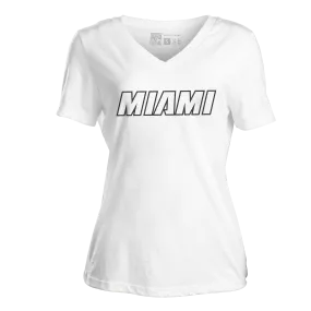 Court Culture MIAMI Women's V-Neck Tee