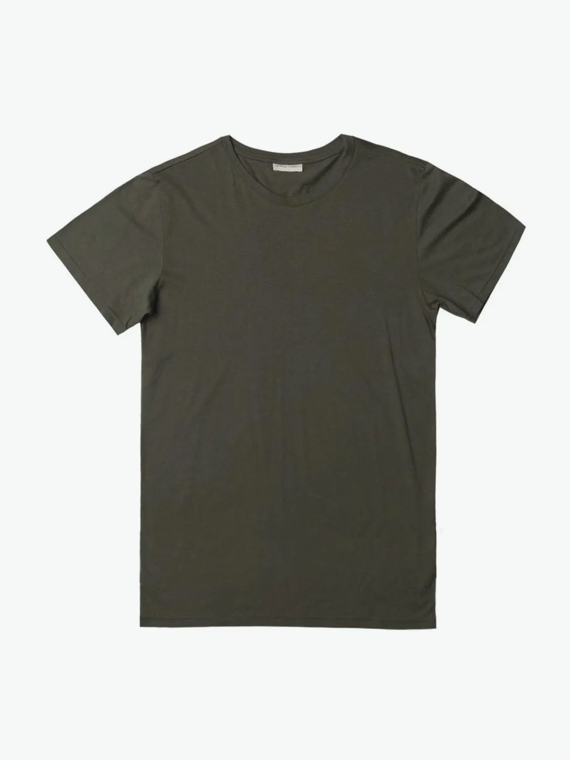 Crew Neck Regular Fit Organic Cotton T-shirt Military Khaki