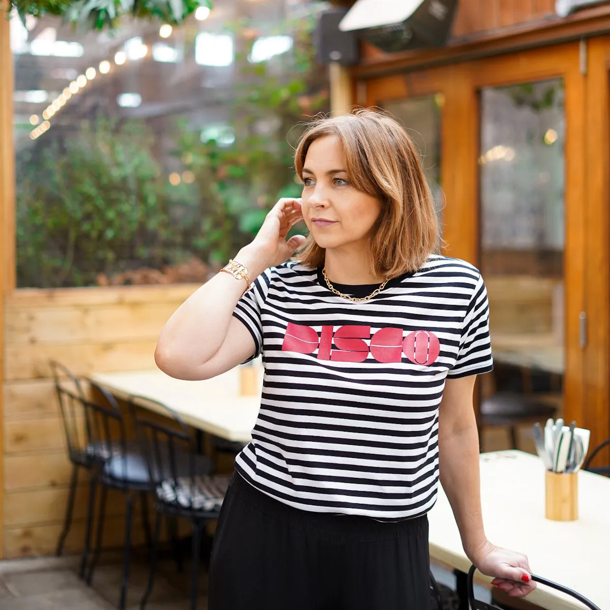 DISCO Striped Tshirt Red