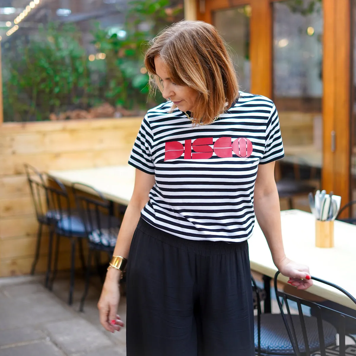 DISCO Striped Tshirt Red