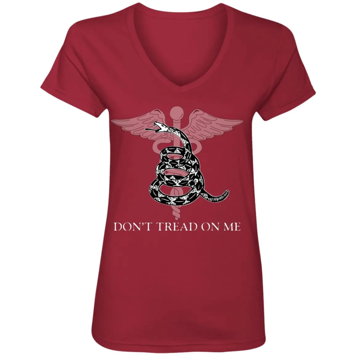 Don't Tread on Me Ladies' V-Neck T-Shirt