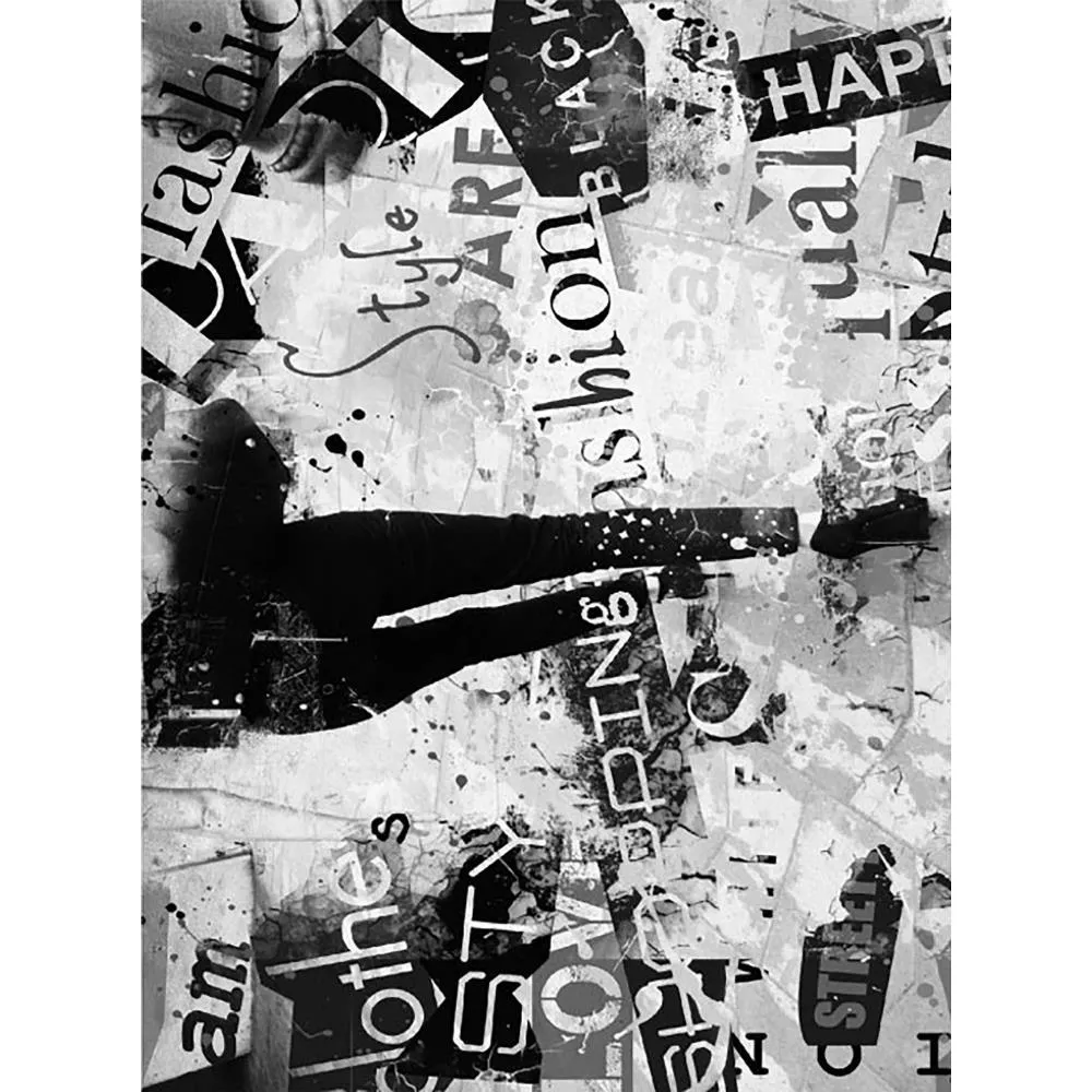 Dress My Craft Black & White Fabric Transfer 21X30cm - Fashion Street*