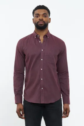 Flannel Shirt Populus Bordeaux