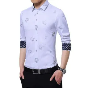 Floral Casual Shirt For Men, Slim Fit