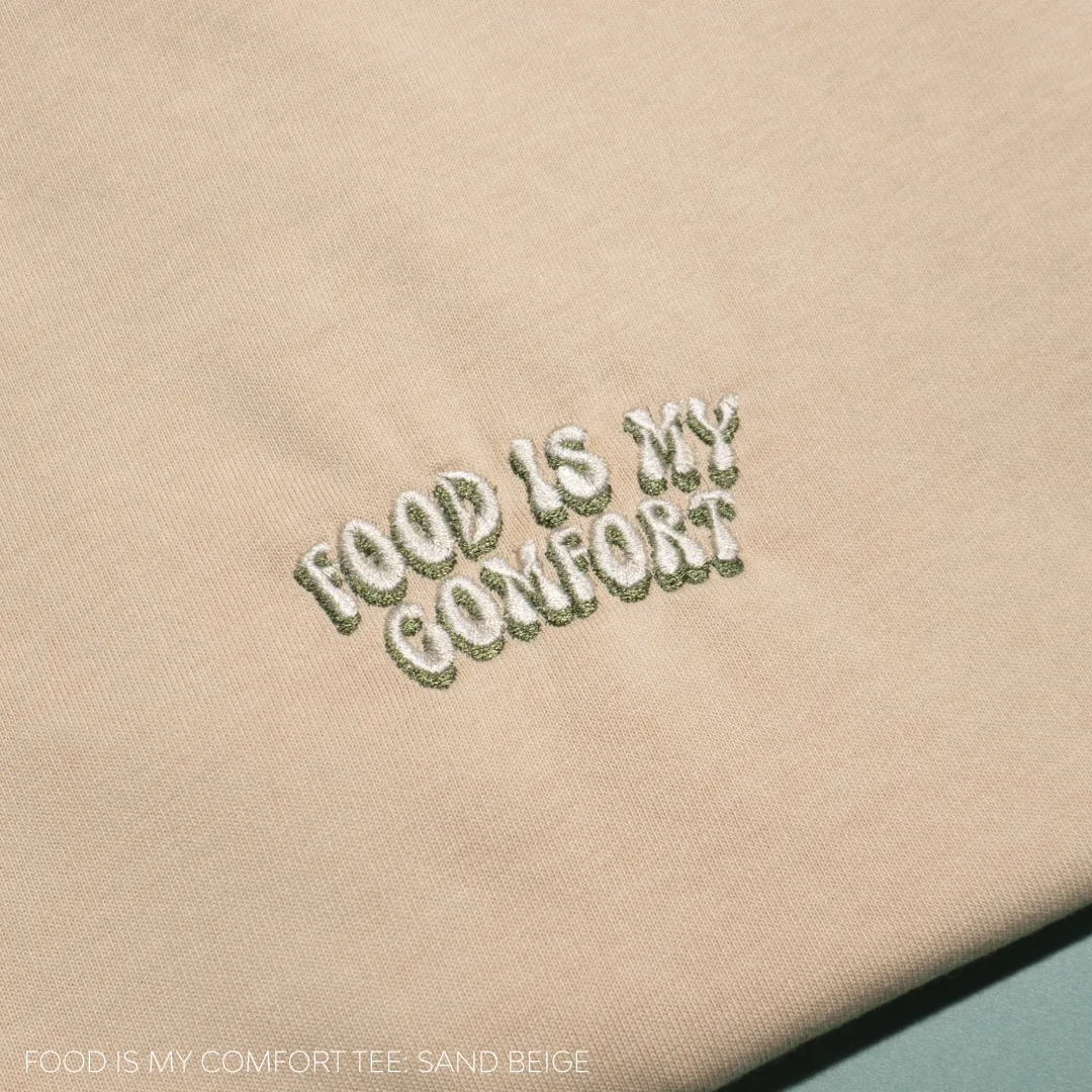 Food Is My Comfort Tee (B&W)