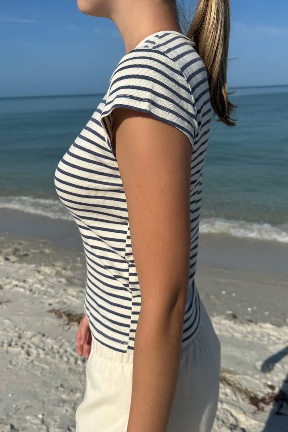 Hailie Long Striped Top