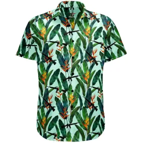 Heliconia and M16 Button Down Shirt- Clearance