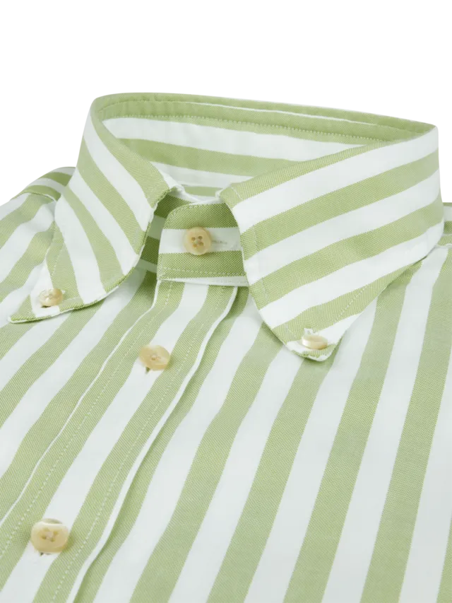 ID24341-Stenstroms Green Stripe Shirt