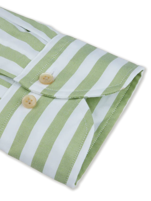 ID24341-Stenstroms Green Stripe Shirt