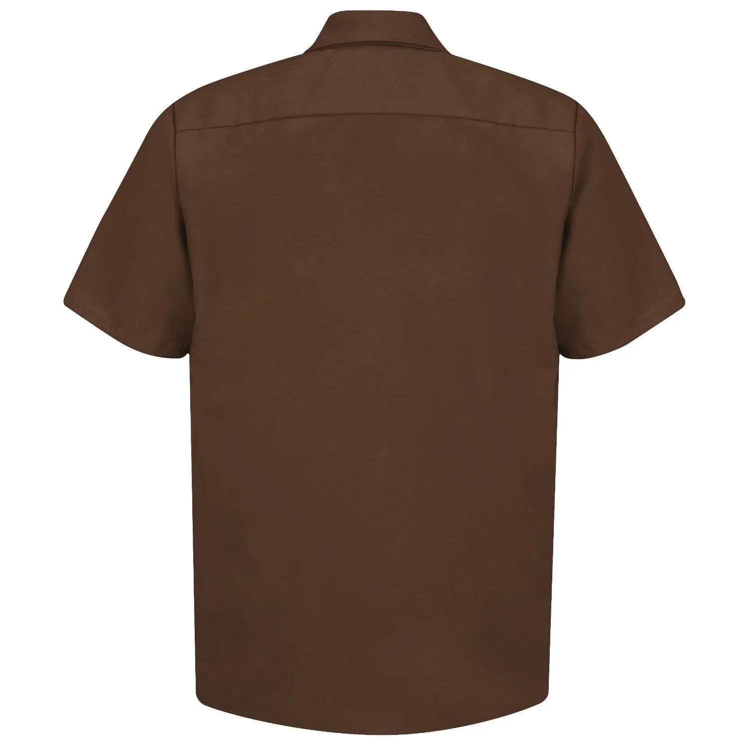 Industrial Work Shirt Short Sleeve - Brown