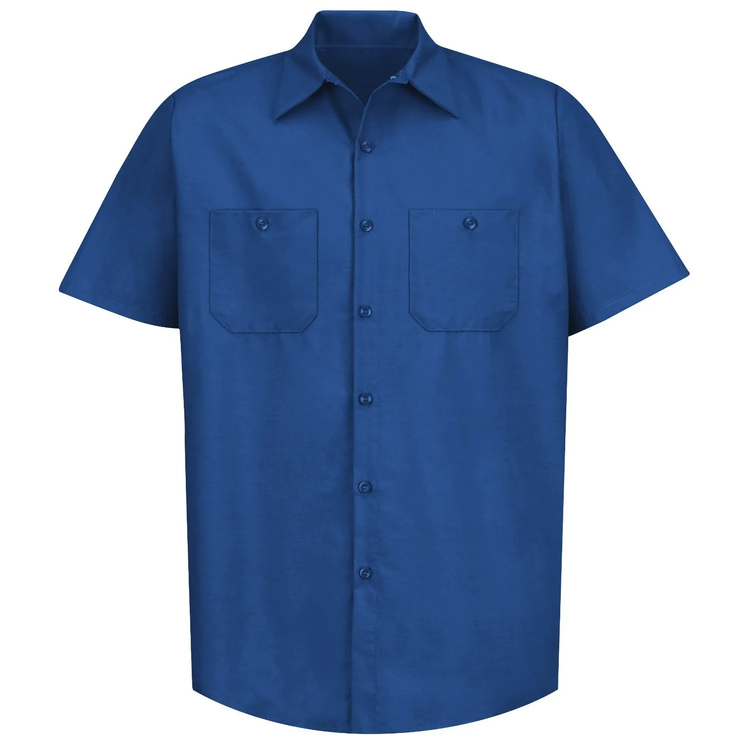 Industrial Work Shirt Short Sleeve - Royal Blue