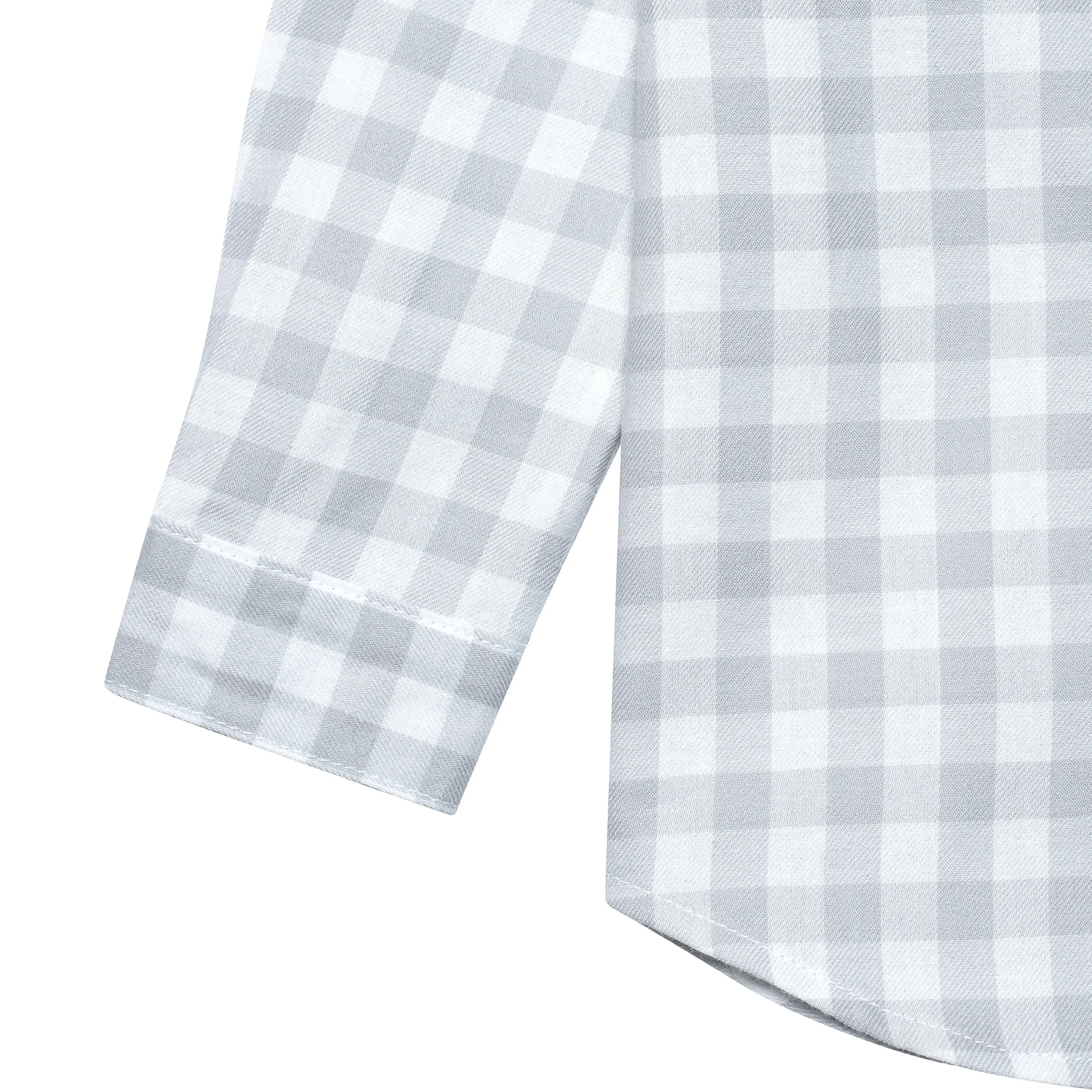 Infant & Toddler Boys Gray Plaid Woven Plaid Shirt