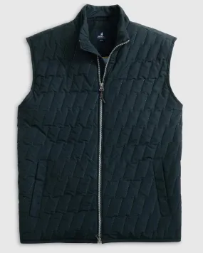 Johnnie-O Belfry Quilted Puffer Vest Black