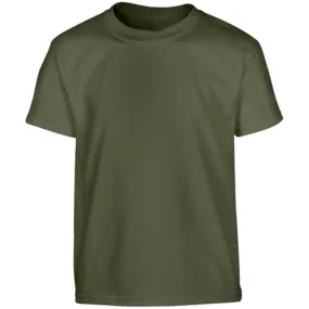 Kids Olive Green Cotton T-Shirt