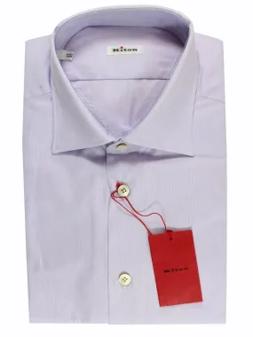 Kiton Men Dress Shirt Lilac 39 - 15 1/2 SALE