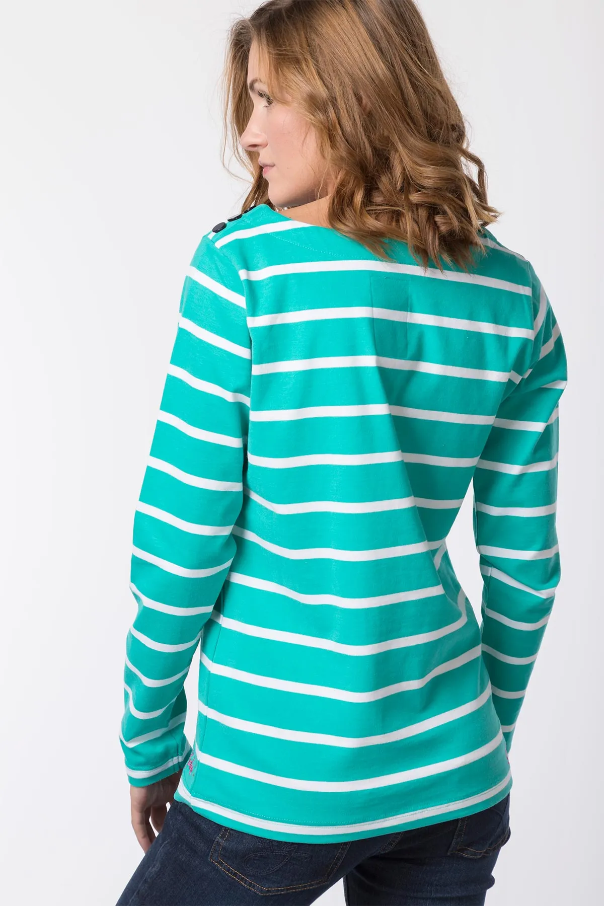 Ladies Striped Long Sleeve Top - Haxby