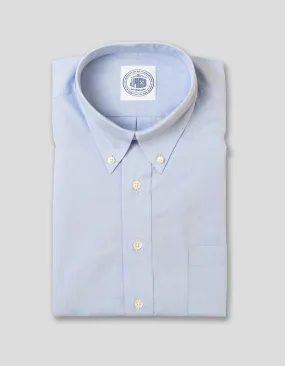 LIGHT BLUE PLAID DRESS SHIRT