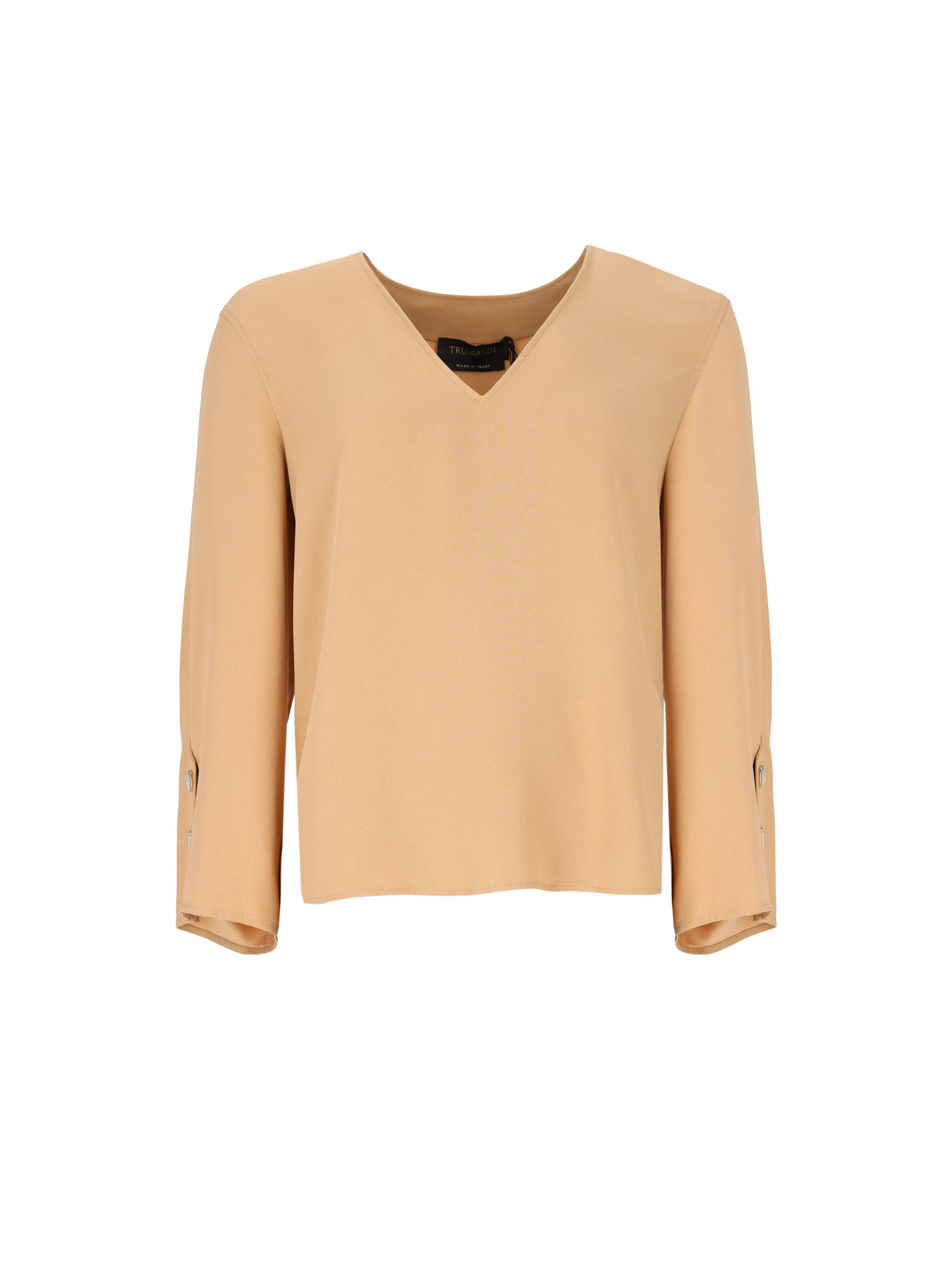 long-sleeve v-neck top