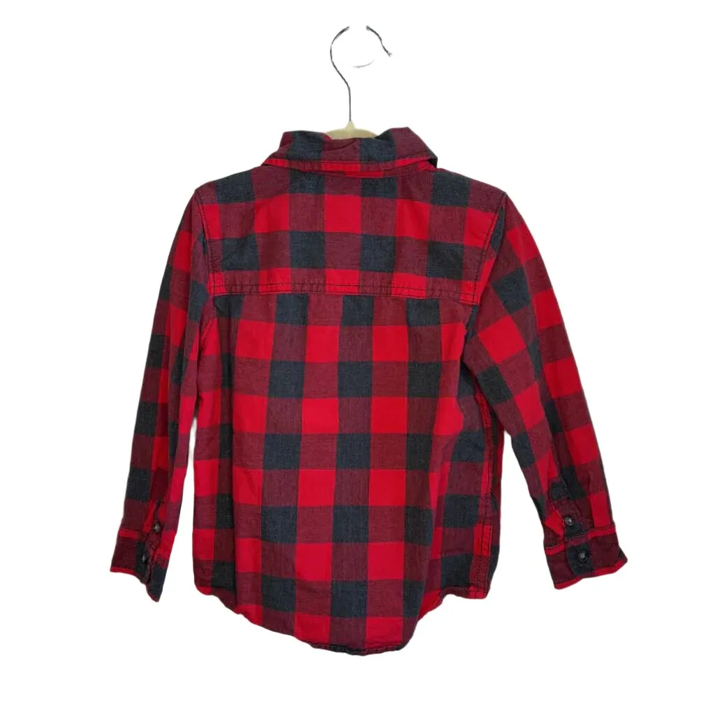 LS Checkered Collared Button Down