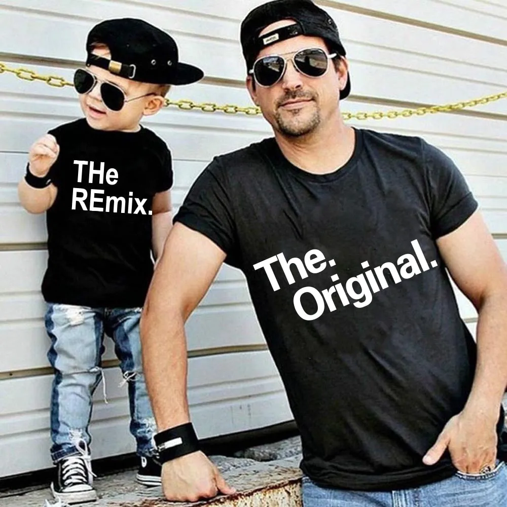 Matching Family Outfit - The Remix & The Original T-Shirt for Mummy, Daddy and Baby