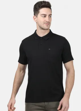 Mens Black Plain T-Shirts