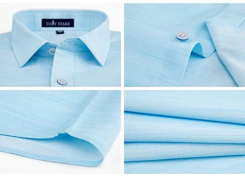 Men's Dress Shirts Cotton Linen Shirts