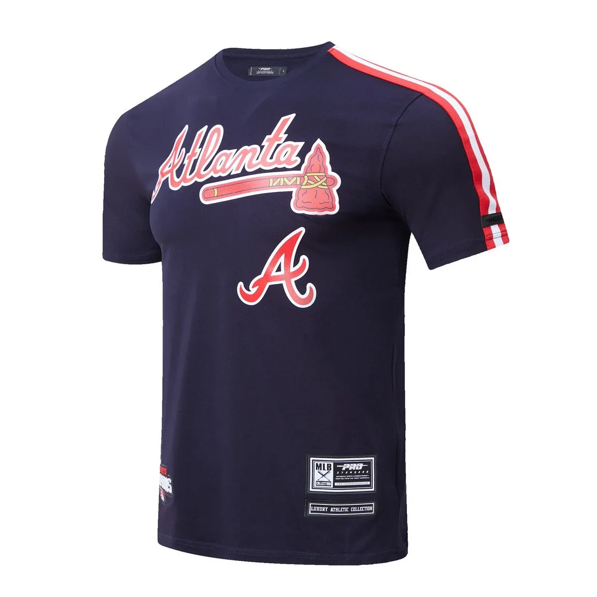 MLB ATLANTA BRAVES LOGO PRO TEAM MEN'S TAPING TOP (MIDNIGHT NAVY/RED)