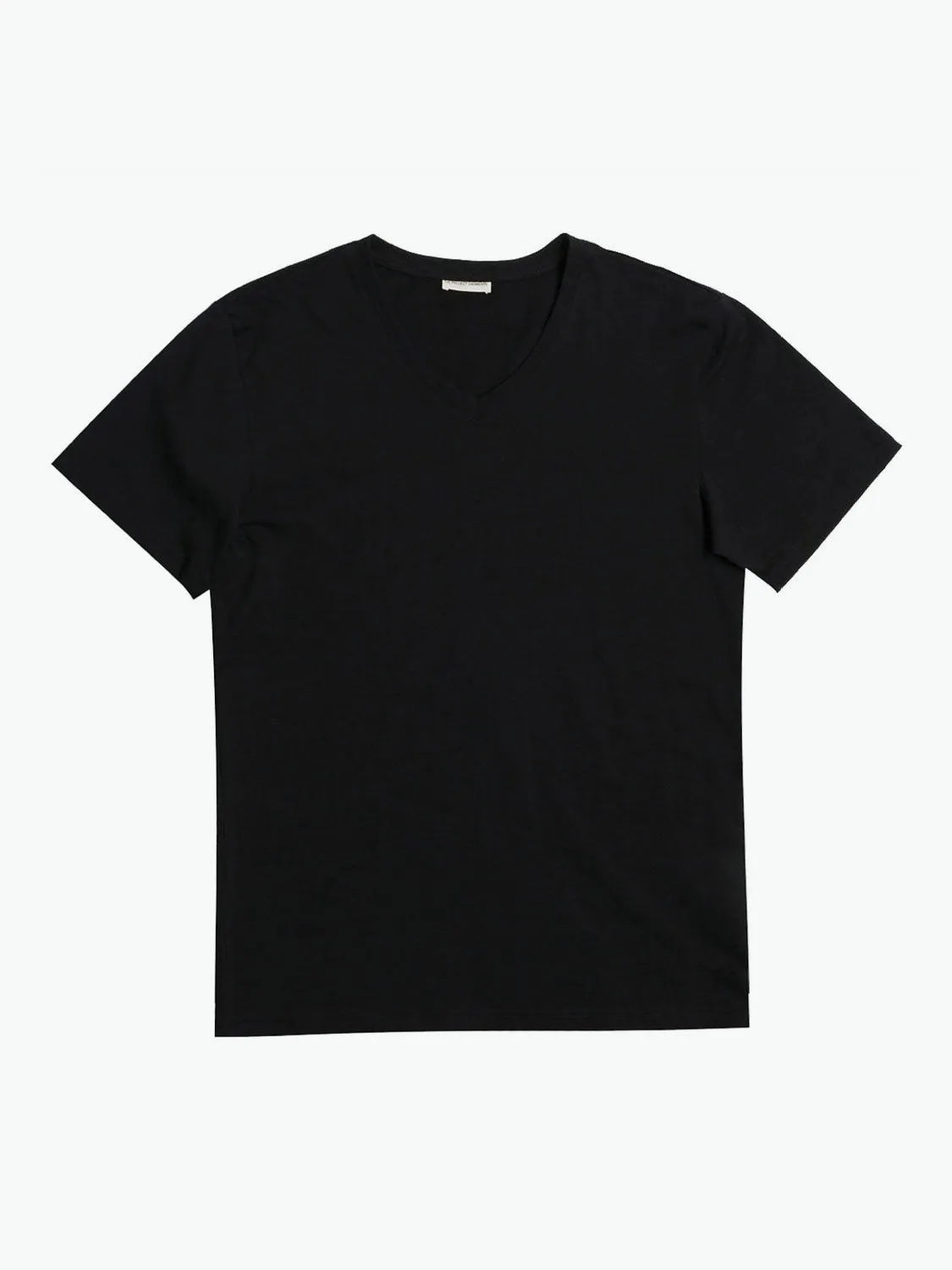 Modal Blend V-neck T-shirt Black