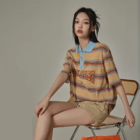 Multi-Color Chuu Babe Striped T-Shirt