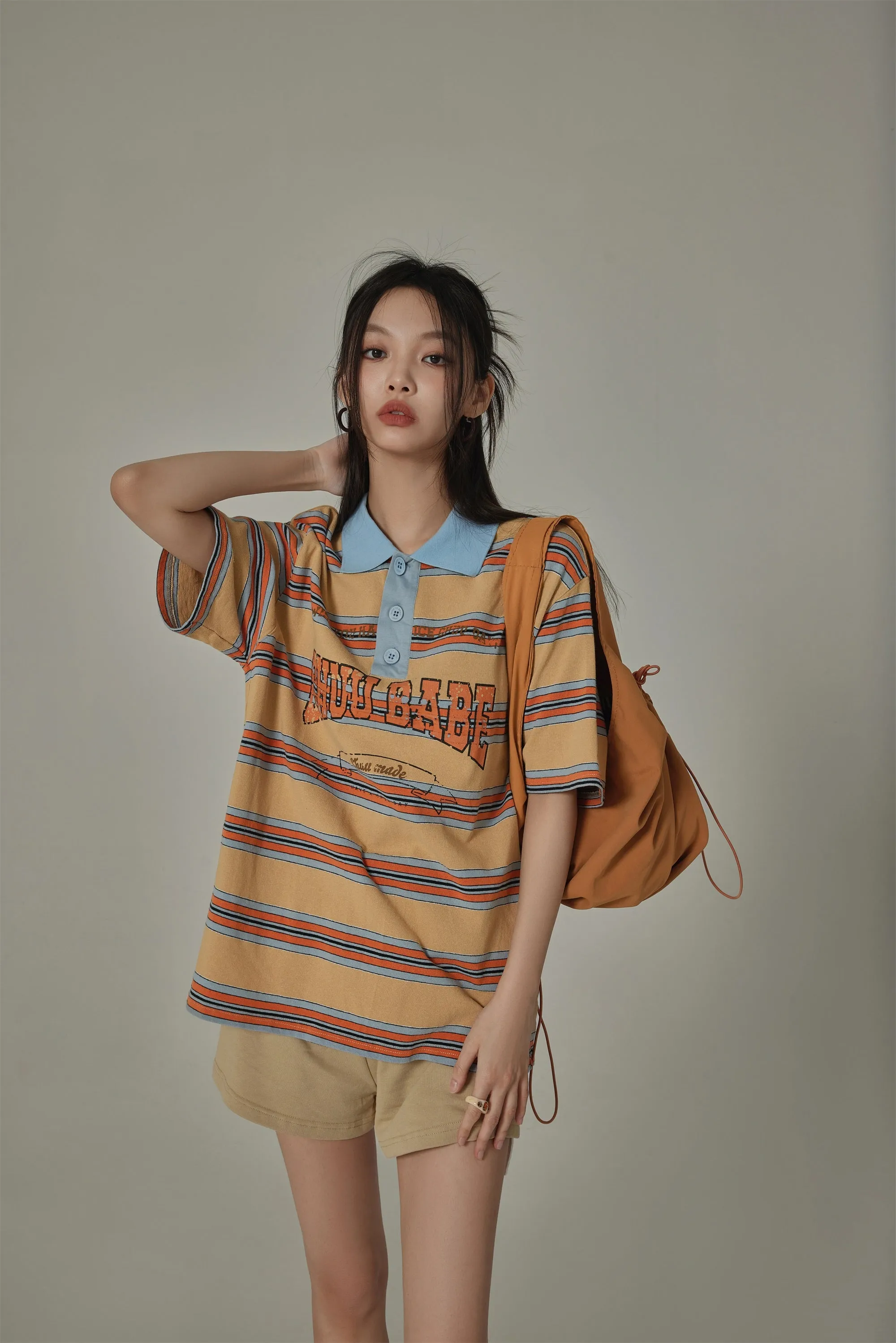 Multi-Color Chuu Babe Striped T-Shirt