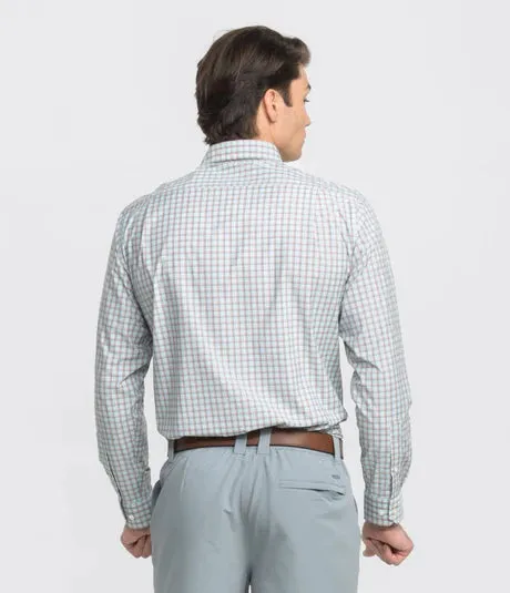 Peachtree Plaid Performance LS Button Down Dress Shirt