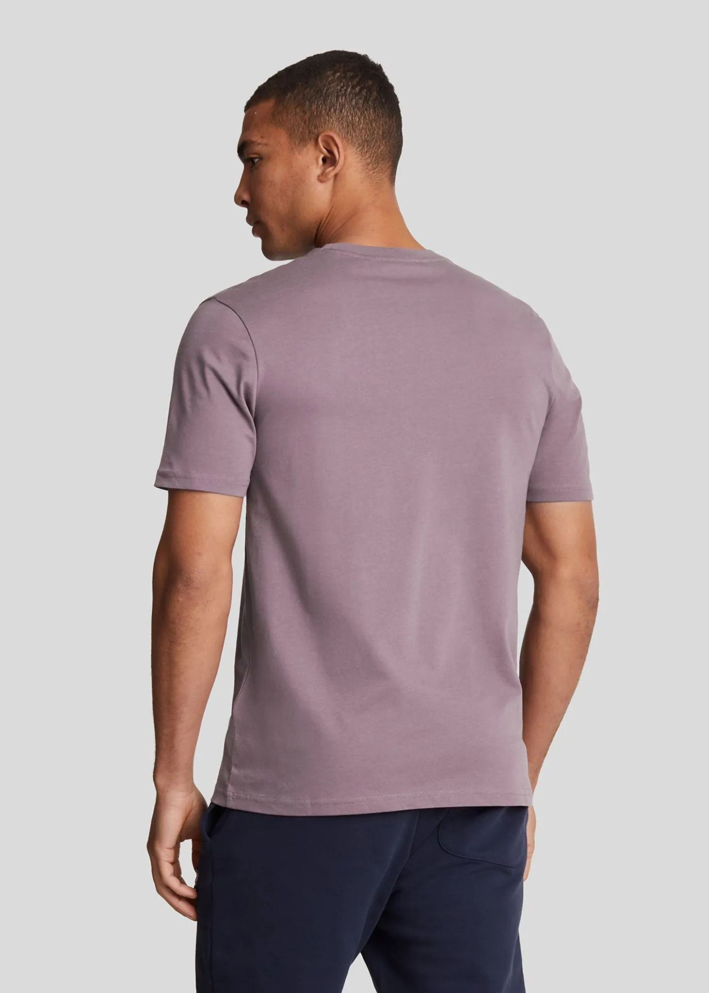 Plain t-shirt - highland mauve