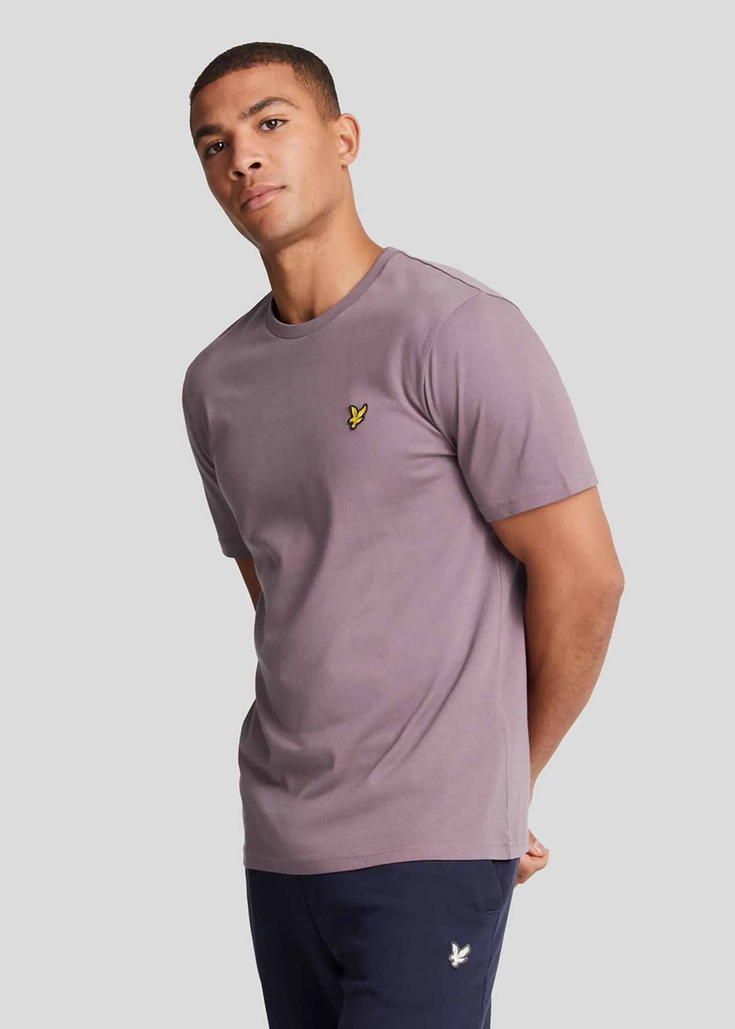 Plain t-shirt - highland mauve