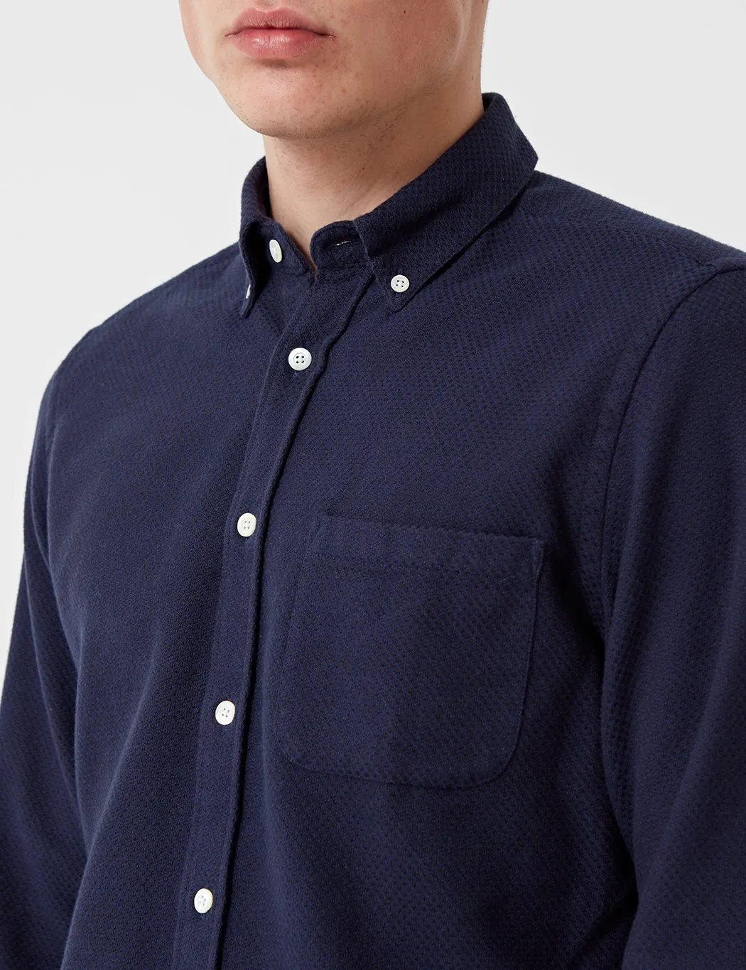 Portuguese Flannel Suave Shirt - Navy