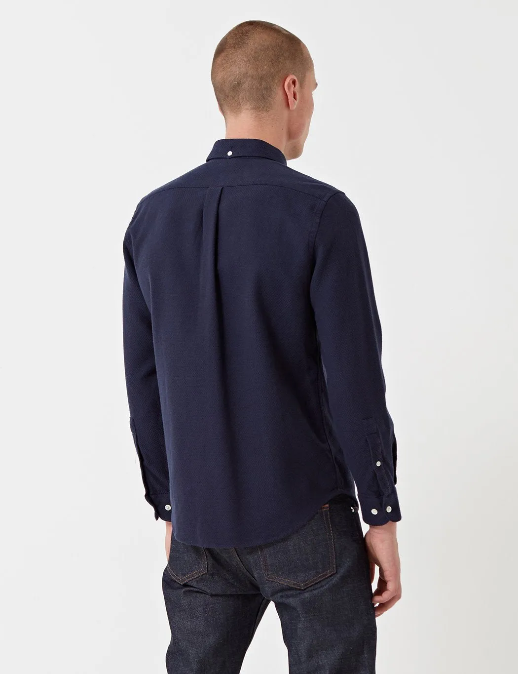 Portuguese Flannel Suave Shirt - Navy