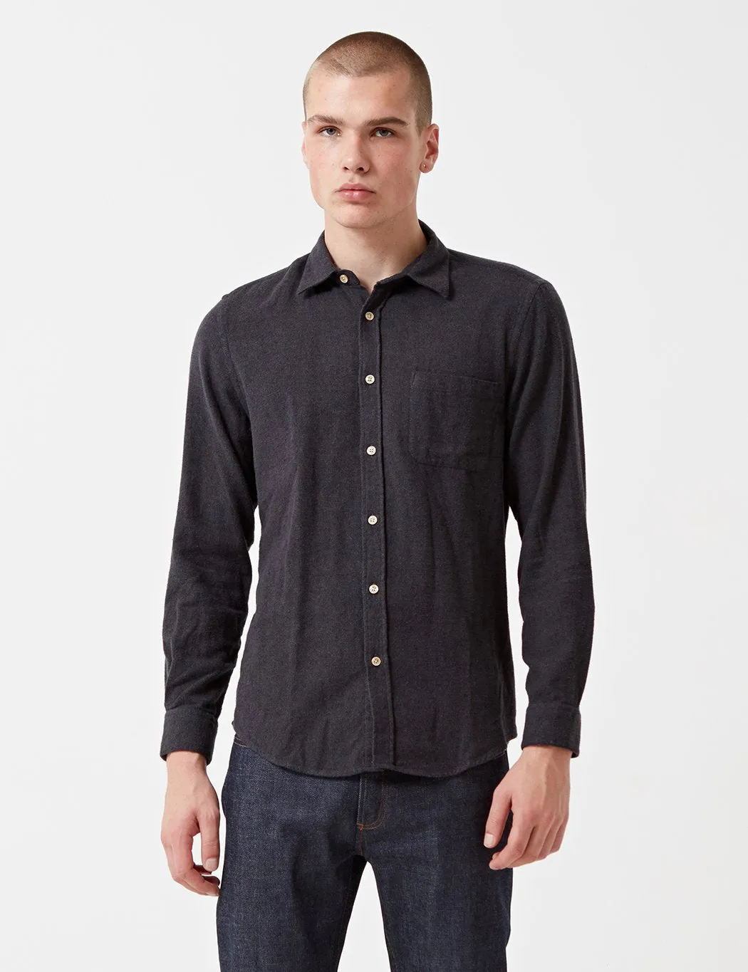 Portuguese Flannel Teca Shirt - Grey