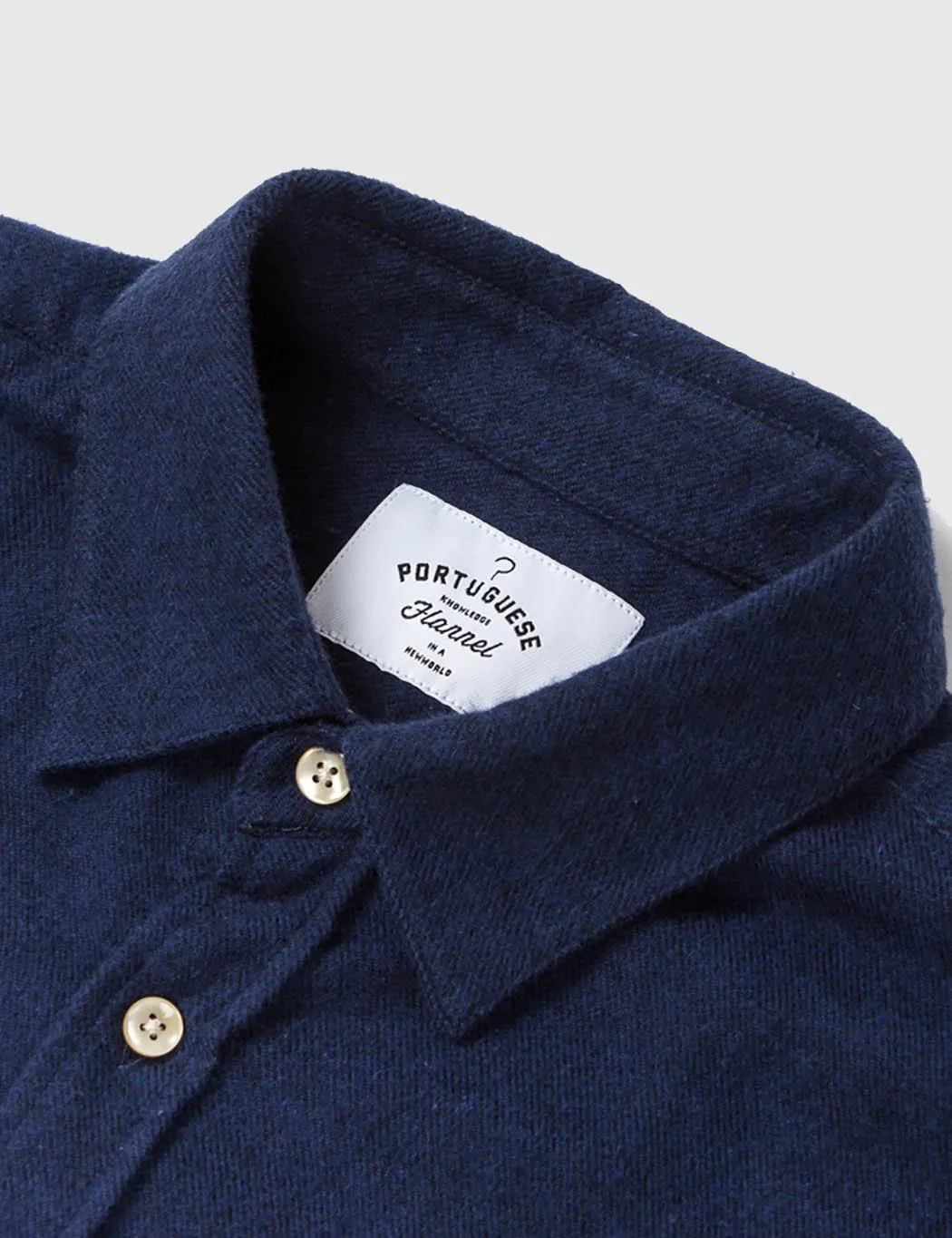 Portuguese Flannel Teca Shirt - Navy Blue